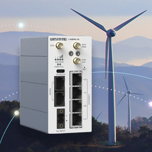 The new Merlin 4400 series of ultra-compact and rugged LTE Cat 4 wireless routers has been developed specifically to support extremely secure remote access to equipment and systems within demanding utility, industrial and trackside applications.