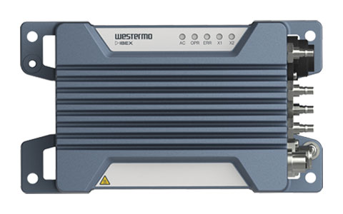 Front view of the Ibex-RT-370 WLAN Infrastructure Access Point by Westermo.